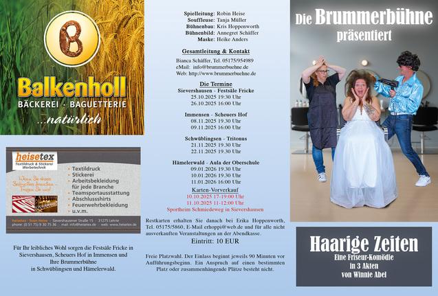 Haarige Zeiten - Der Flyer Aussen